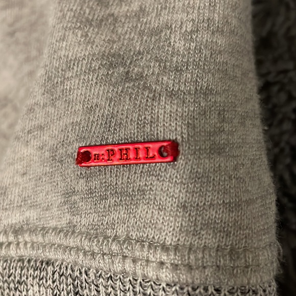 NWOT n:PHILANTHROPY gray distressed sweatshirt - Picture 8 of 9